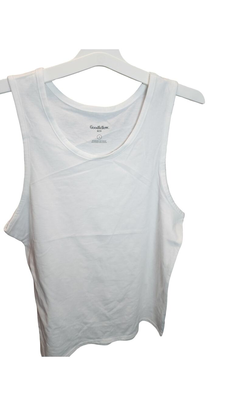 Goodfellow Co Essential Tank Top Undershirt Solid Plain White NWT Small S Men